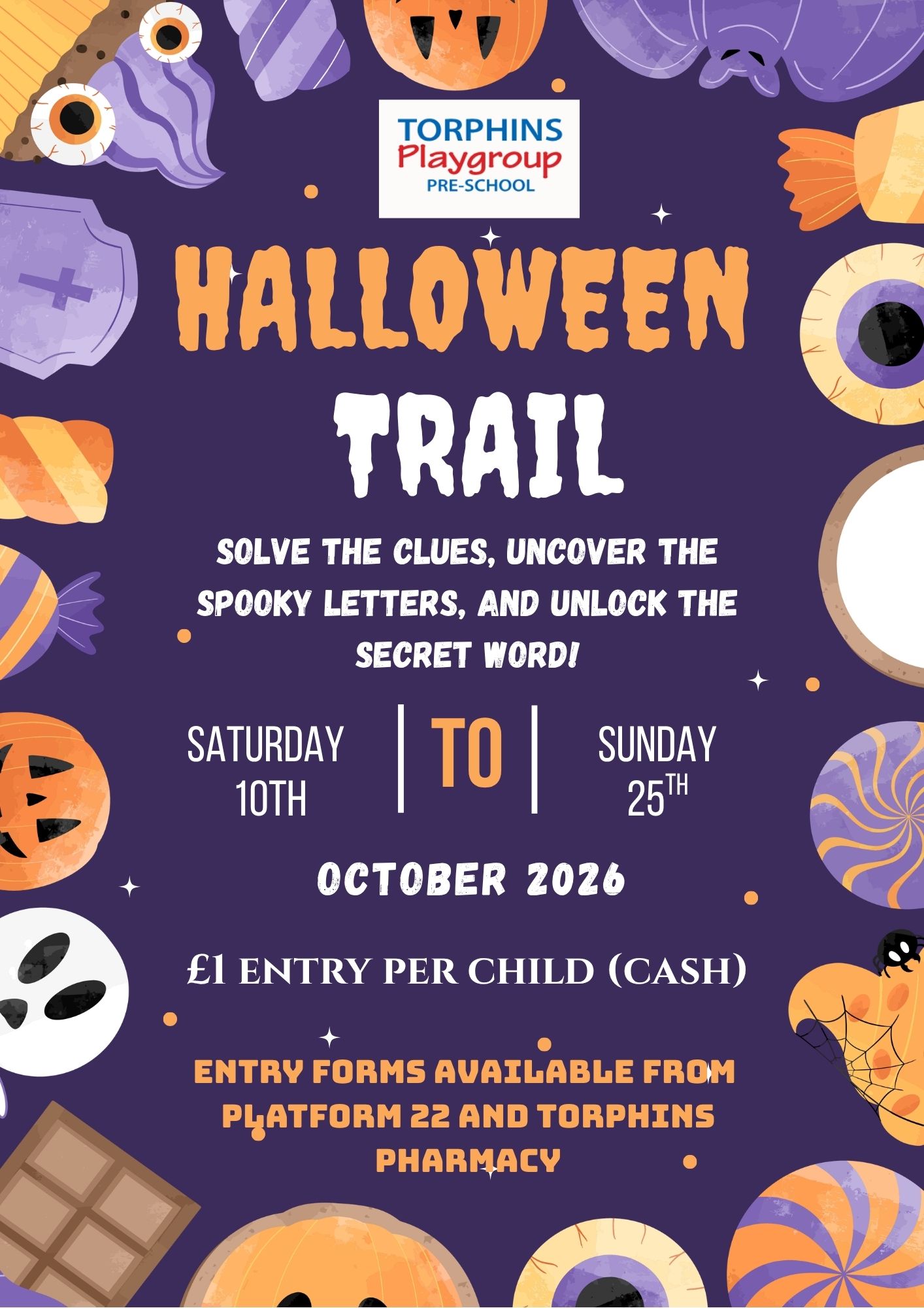 Torphins Playgroup Halloween Trail 2026
